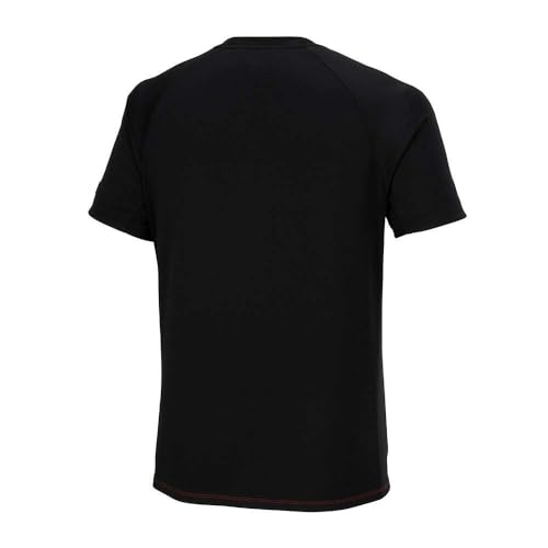 Table Tennis Wear, All Japan Design Game Shirt, Short Sleeve, Unisex, Red, Size XL, 82JAB501