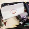 Sac Organisateur d'Outils de Coiffure Sac de Rangement pour Fer à Lisser et Fer à Boucler en Cuir PU Rangement pour Sèche-Cheveux Pour Usage Domestique et en Salon