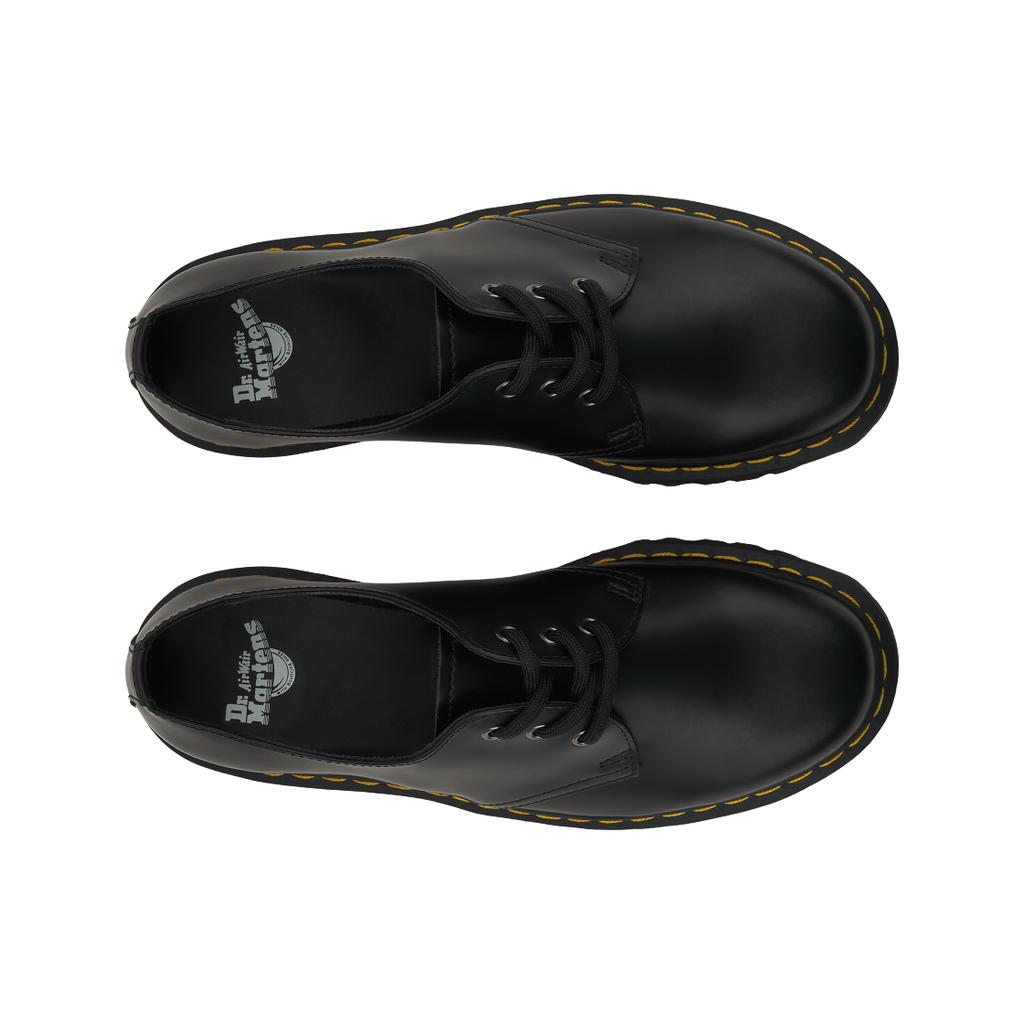 Dr. Martens 1461 Plataforma Cuero Liso Negro Zapatillas Unisex 25567001