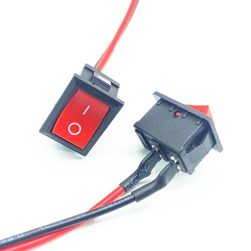 10Pcs 2/3 Pin Controller Power Switch ON/OFF Toggle Switch with Wire SPST Switch Boat Marine
