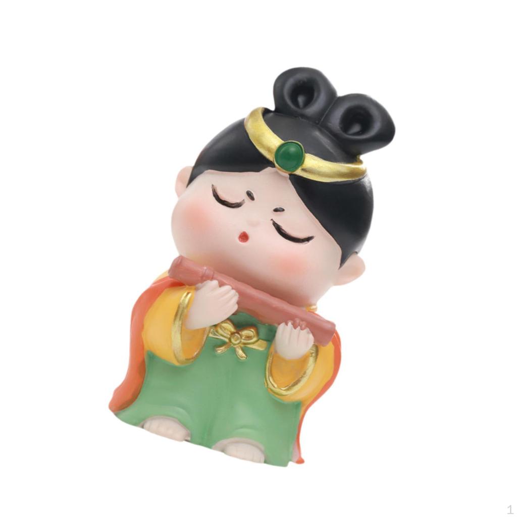 Bedroom Office Car Ornament Creative Chinese Doll Gift Desk Bookshelf Small Decor Souvenir