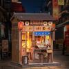 City Walking Series DIY Doll House Toy Decoration 3D Ramen Restaurant Kit  for Kids and Adults