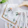 Countryside Style Embroidered Floral Fake Collar Embroidery Doll Lapel  Scarf Accessories
