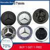 LGH3   C200 1pcs 57mm Car Front Hood Emblem Badge Bonnet Car Accessories For Mercedes Benz W204 W205 W212 W213 W221 W177 W246 GLA GLC C