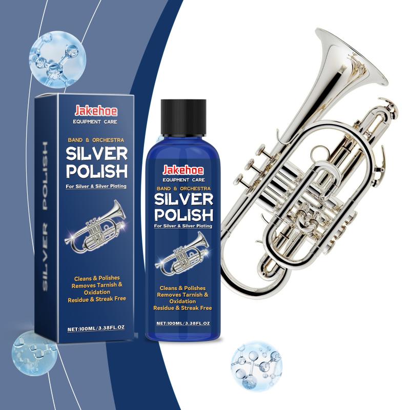 Silver Cleaner Jewelry Polish Agent Removes Stains Restores Sparkle Daily Use Silverware Refurbishing Solution