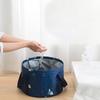 Portable Multifunctional Folding Basin Outdoor Basin Travel Foot Soaking Bag Polyester Waterproof Family Foot Washing Bucket