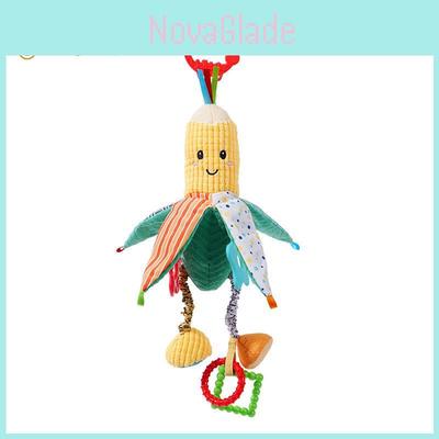 Corn Baby Teething Toy With Rattle And Sensory Stimulus For Infant Car Seat And Bed Decor
