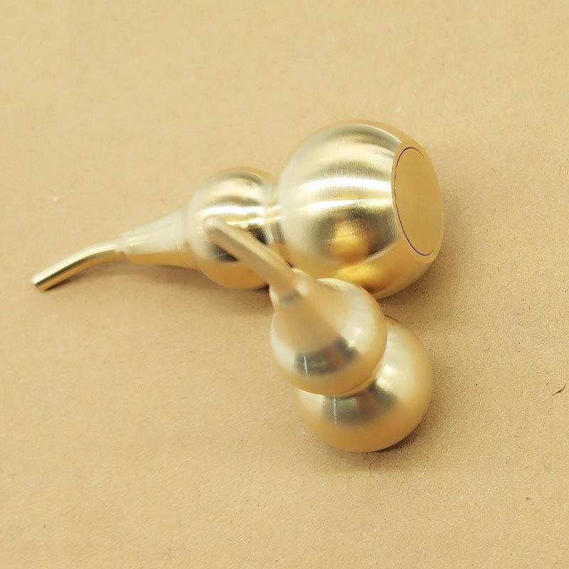 Size Three-section Open Brass Hoist Pendant Ornament Pure Copper Tea Pendulum Key Pendant Car Accessories Fulu