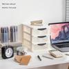 Transparent Drawer-Style Desktop Storage Box for Household Items and Cosmetics