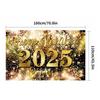 2025 Happy New Year Banner 71 X 43in Photo Booth Firework New Year Party Decoration Background New Year Photo Backdrop Elegant