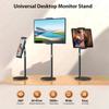 360° Rotation Monitor Stand Metal Standing Tablet Bracket Portable Desktop Monitor Bracket