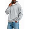 Sudadera con capucha casual para hombre, color liso, ligera, hombros caídos, para primavera y otoño