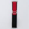 Nylon Strap for Apple Watch 1/2/3/4/5/6/7/8/9/10/11/SE Ultra 1/2/3 42/44/45/46/49mm, Black / Red