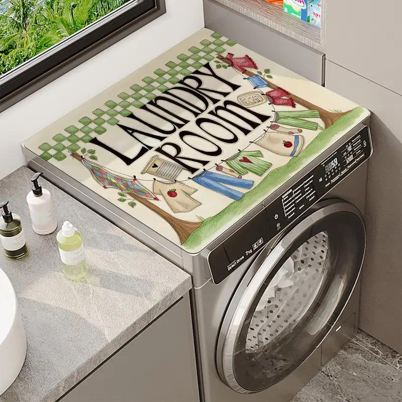 Temu: Waterproof Covers for Household Appliances - Washing Machines, Tabletops, Microwaves, and Refrigerators.