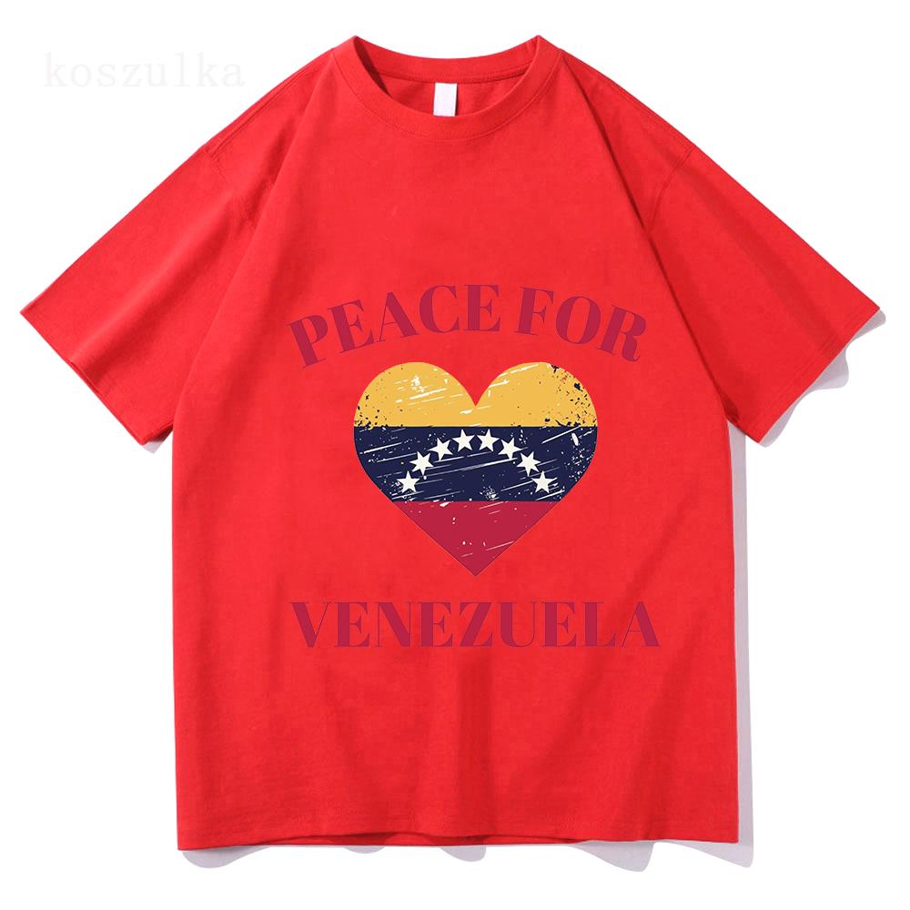 Freedom Venezuela Graphic T-shirt Cotton Short Sleeve Loose Male Tshirts Unisex Hip Hop Streetwear Casual Men Women T Shirt Top