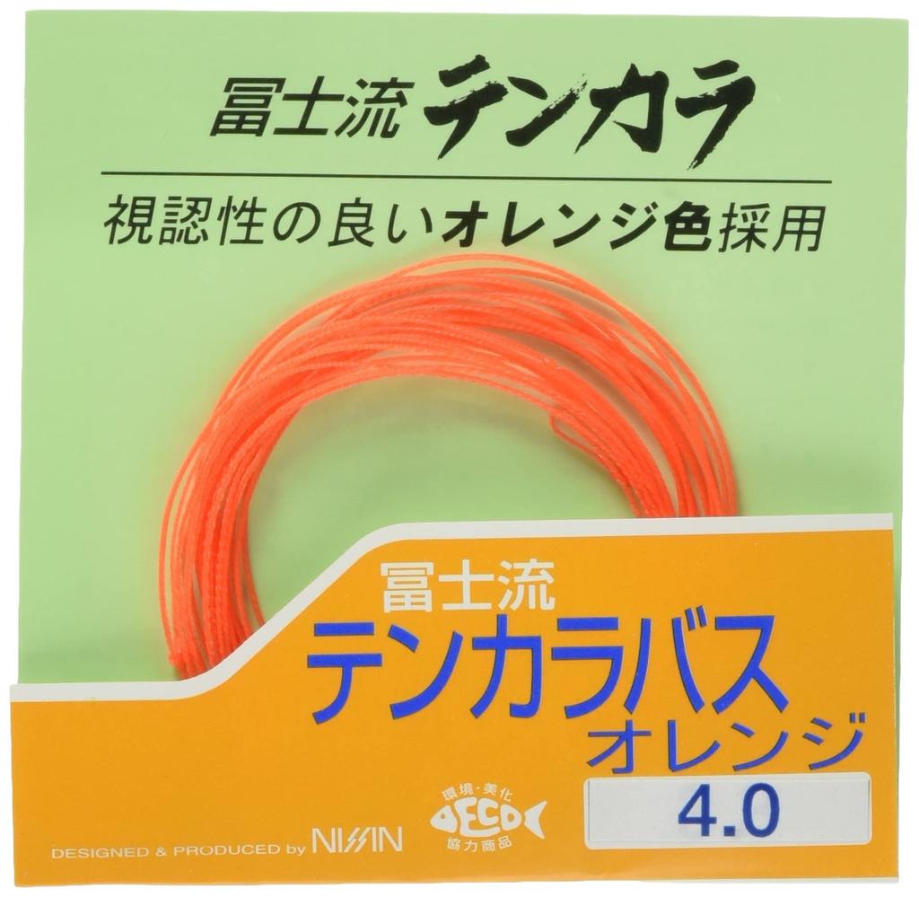 Uzaki Nissin Tenkara Rig Fuji Style Tenkara Bass Orange 4.0m