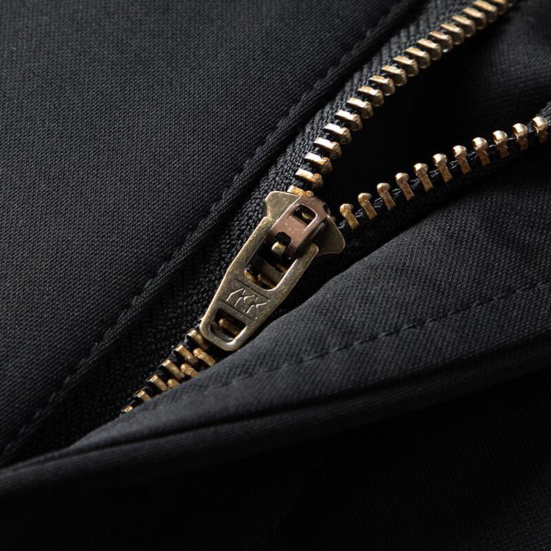 ROMON Men's Wool-Blend Straight-Leg Casual Pants