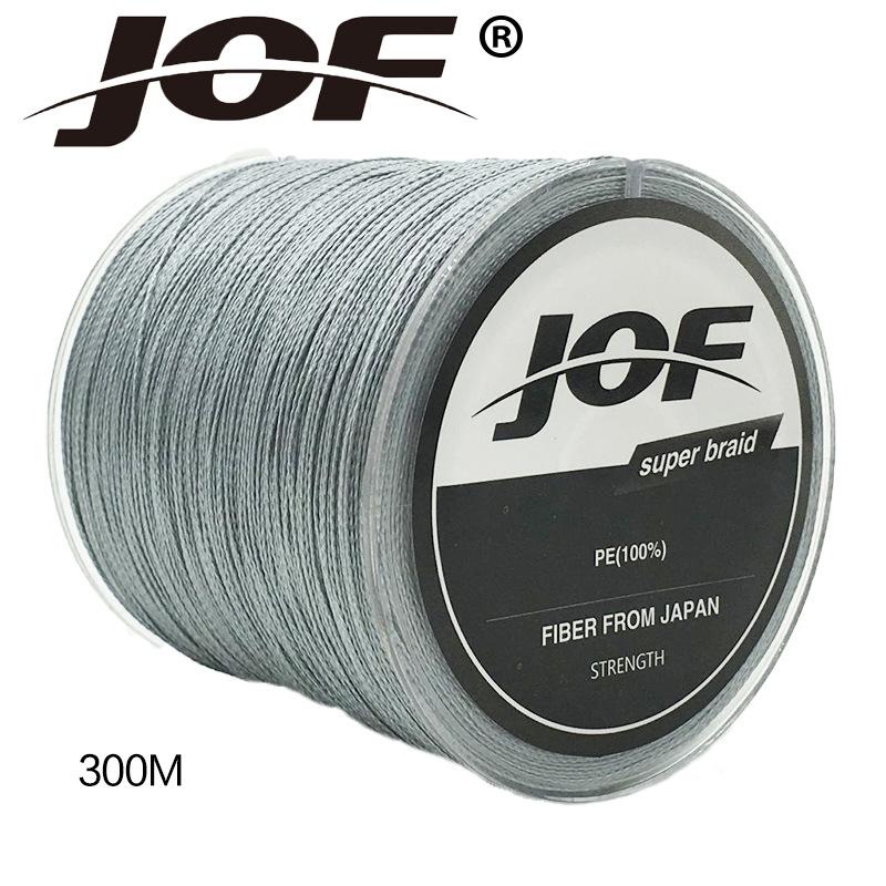 Durable Abrasion Resistant Super Strong 300m 4 Strands PE Saltwater Freshwater Sea Multifilament Braided Fishing Line