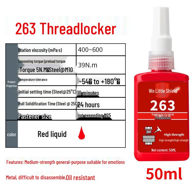 High Strength 243 High-Temp Oil-Resistant Screw Lock & Pipe Sealant