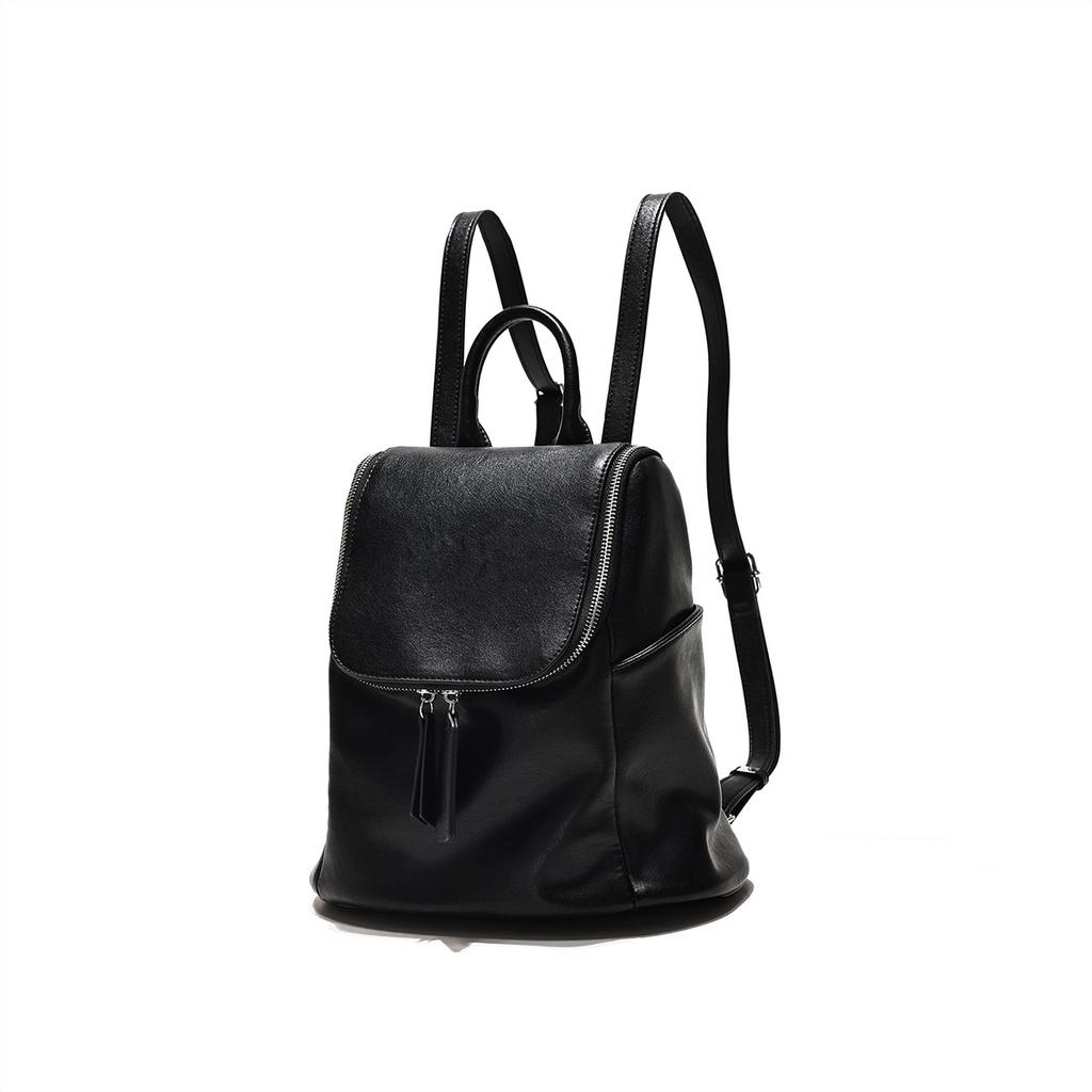 2025 Summer New Fashion Handbag, Niche High-End Korean Style Casual Large-Capacity Soft Leather Backpack