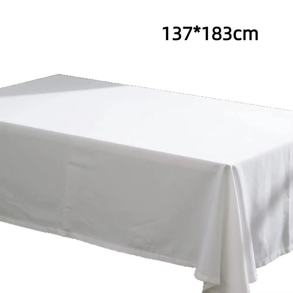 PE White Tablecloth Disposable Table Cloth New Glossy Tablecloth  Table Decoration