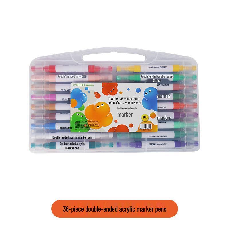 Dual-Tip Opaque Acrylic Marker Pens for Elementary Art Students