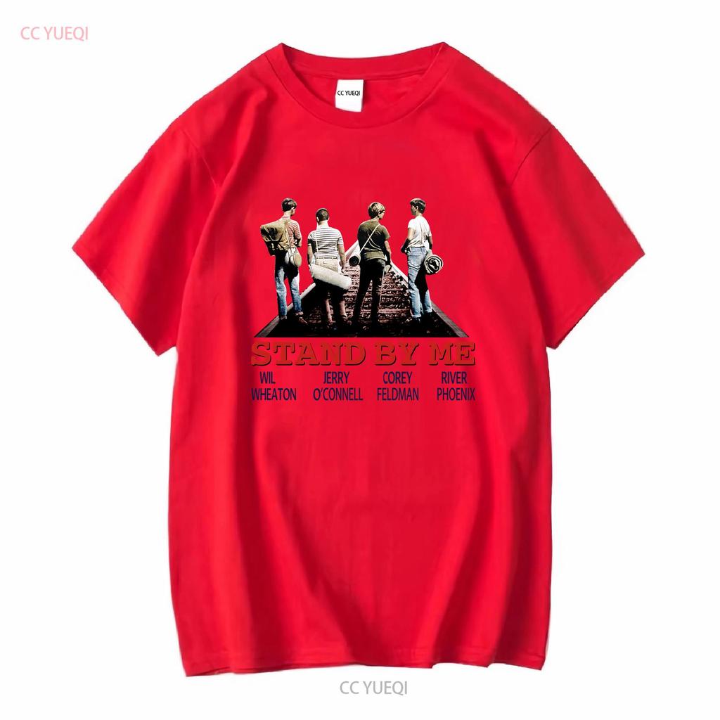 Stand By Me T-Shirt B87 Klassischer Comedy-Filmplakat Retro Cooles Oberteil Vintage Gewaschen Mode-Designer-Kleidung Stilvoll Atmungsaktiv