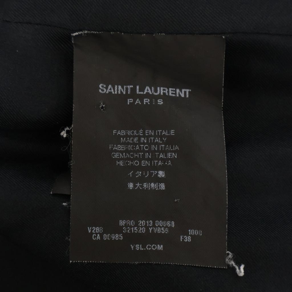 Saint Laurent Paris [Excellent Condition/Domestically Authorized] 321520 Eddie Era Gold Button Napoleon Jacket 38 blackUsed