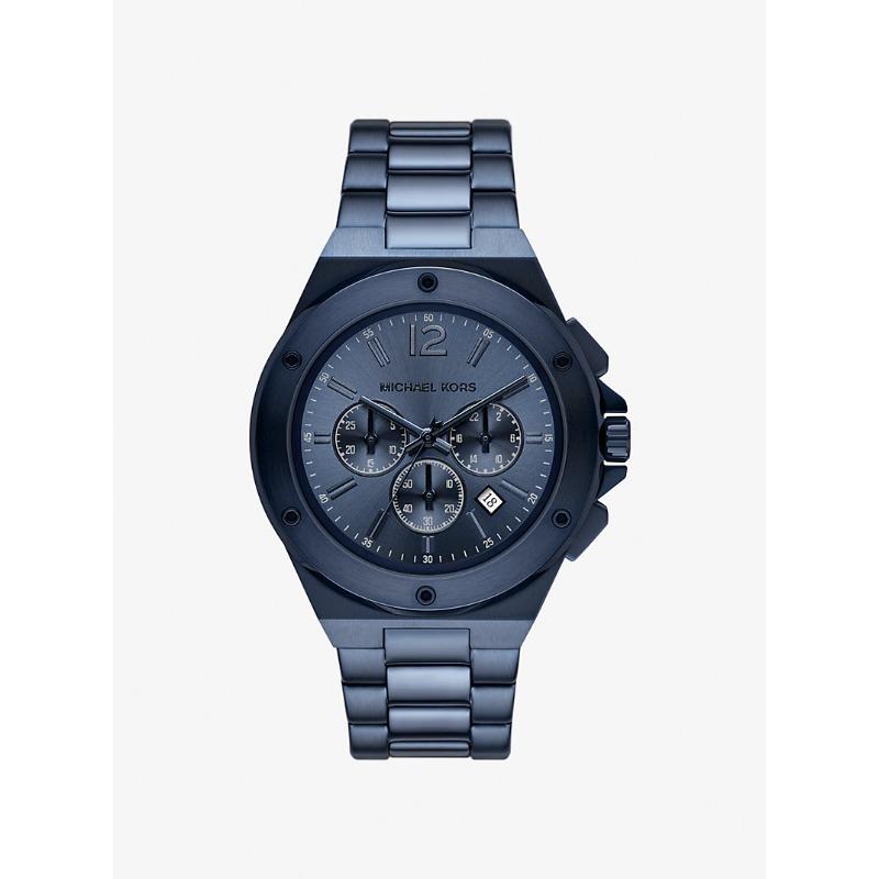Большие часы Michael Kors Lennox синего тона MKO1235 тёмно-синий