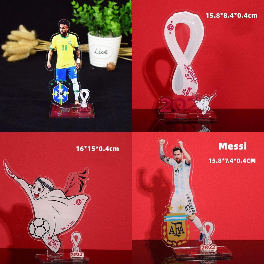 Handgefertigtes Acrylspielzeug mit Fußballstar-Maskottchen-Logos für Fans und Sammler