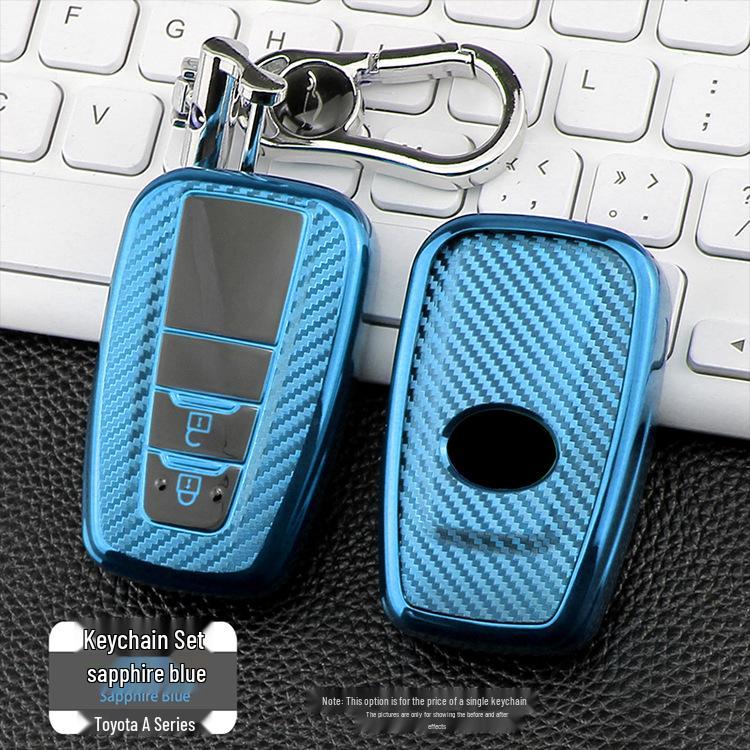 Toyota A Style TPU Carbon Fiber Car Key Case