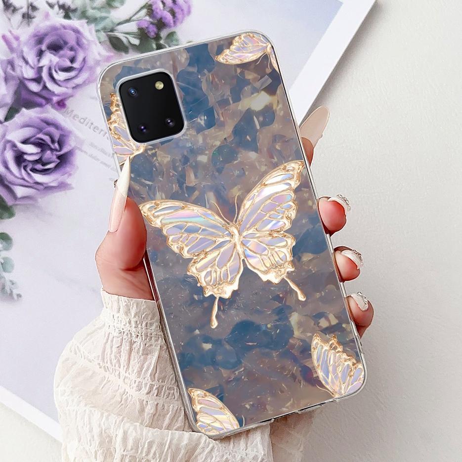 For Samsung Galaxy Note 10 Lite Case SM-N770F Luxury Love Heart Painted Cover Soft Slim Phone Case For Samsung Note10 Lite Shell