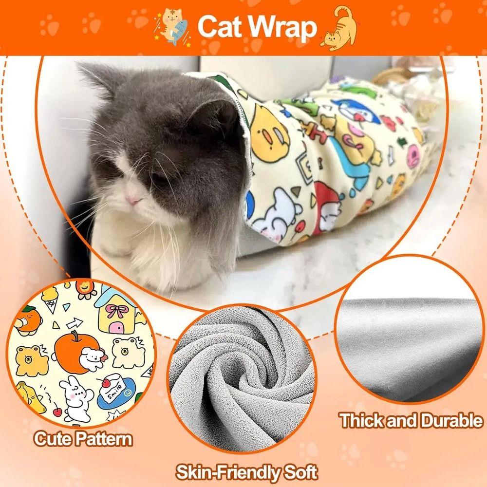 Anti-Scratch Cat Restraint Wrap Anti-Escape Cat Calming Wrap Cat Grooming Wrap  Skin Care Products