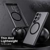 Shockproof Armor Matte Case For Samsung S26 Ultra S25 Plus S23 S22 S21 S20 S24 FE Note 20 Ultra For Magsafe Magnetic Phone Case