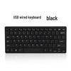 K1000 Wired USB Portable Mini Chocolate Keyboard