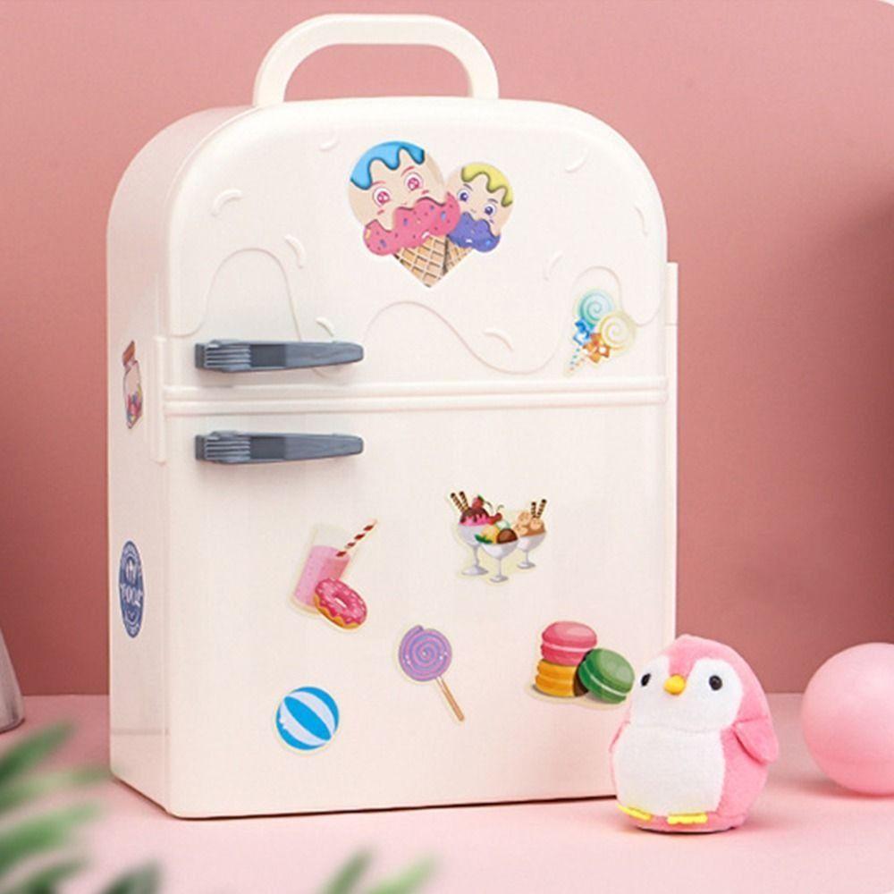 Model Crafts Children's Refrigerator Toys DIY Penguin Refrigerator Home Toys  Furniture Model