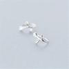 New Arrival Fashion Jewelry Ear Hook 925 Sterling Silver Sweet Leaves Sprout Leaf Simple Women Popular Earrings