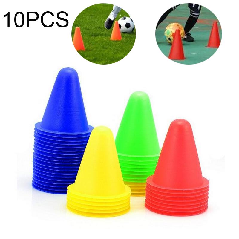 10 Peças/Conjunto Marcadores de Skate Cones de Treinamento para Pista Cones Macios de Treinamento para Patins de Rodas Futebol Rugby Torre Macia Obstáculo para Patinação Pilha de Cones para Patins