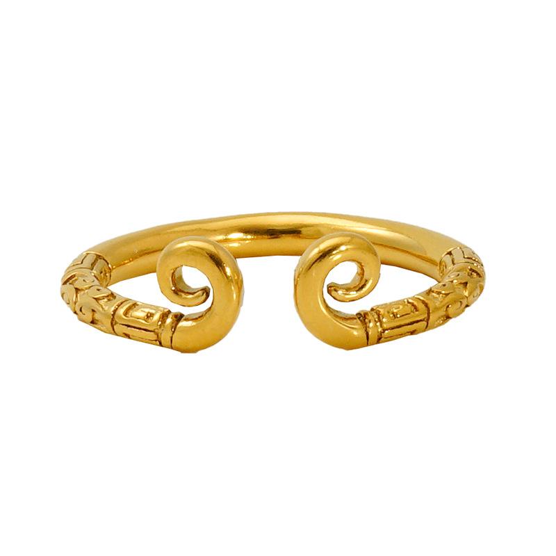 New retro tight spell ring female niche personality fashion simple temperament versatile Wukong ring index finger ring