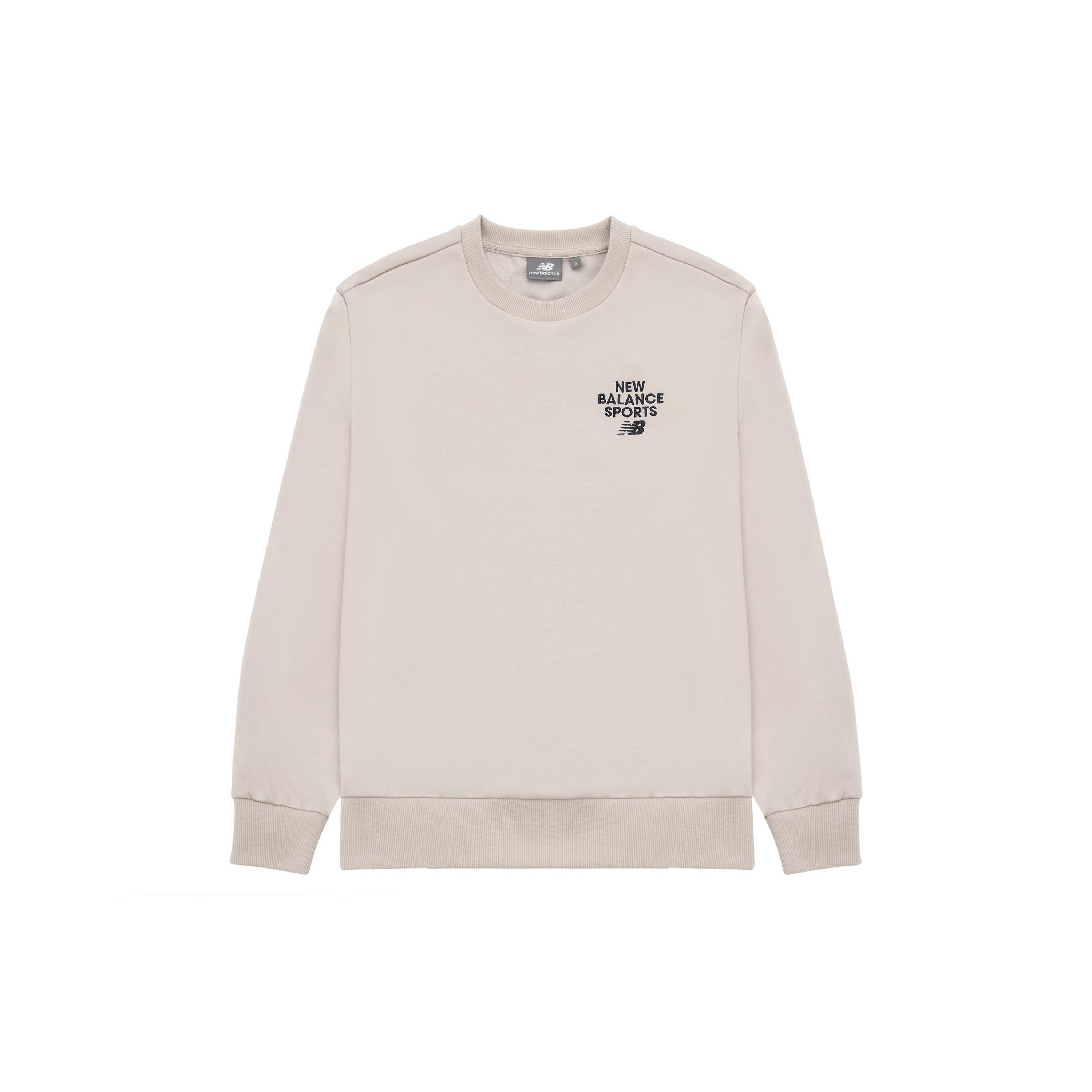 New Balance Sportswear Sweatshirt Asia Sizing  Beige  Unisex 5CD12023-LBE XL