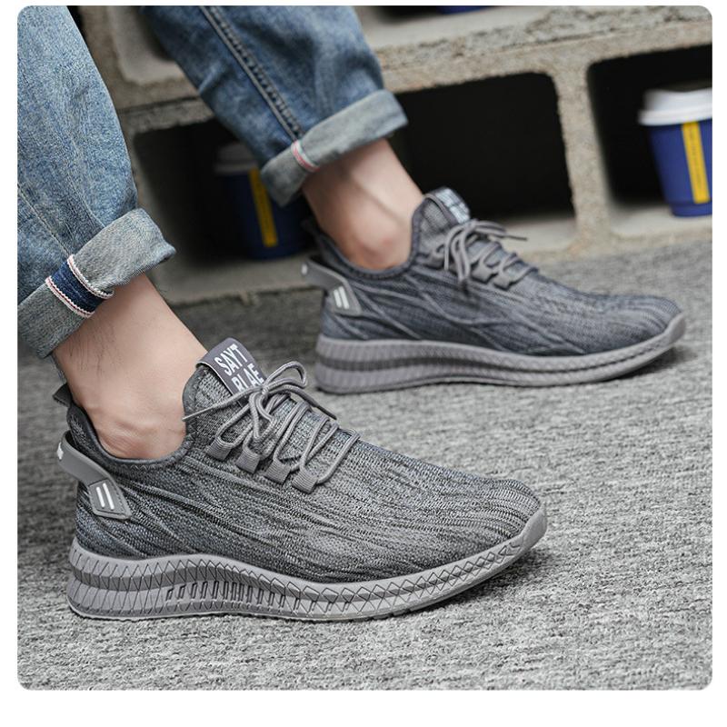 Fashion 2025 New Soft Soled Round Toe Men Casual Shoes Lightweight and Breathable Black and White Men Shoes Outdo Orscasual Sneakers