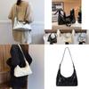Trendy Street Style Large Capacity Pu Crossbody Bag Fashionable Minimalist Tote Handbag