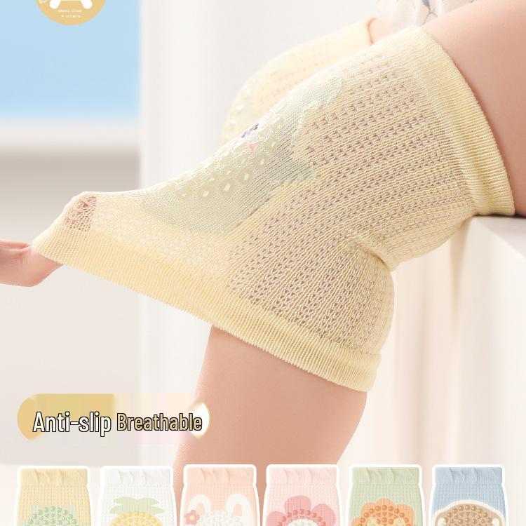 Non-Slip Baby Knee Pads for Crawling & Walking - Summer Thin Style, Anti-Fall Leg Warmers, Comfortable Elbow Pads