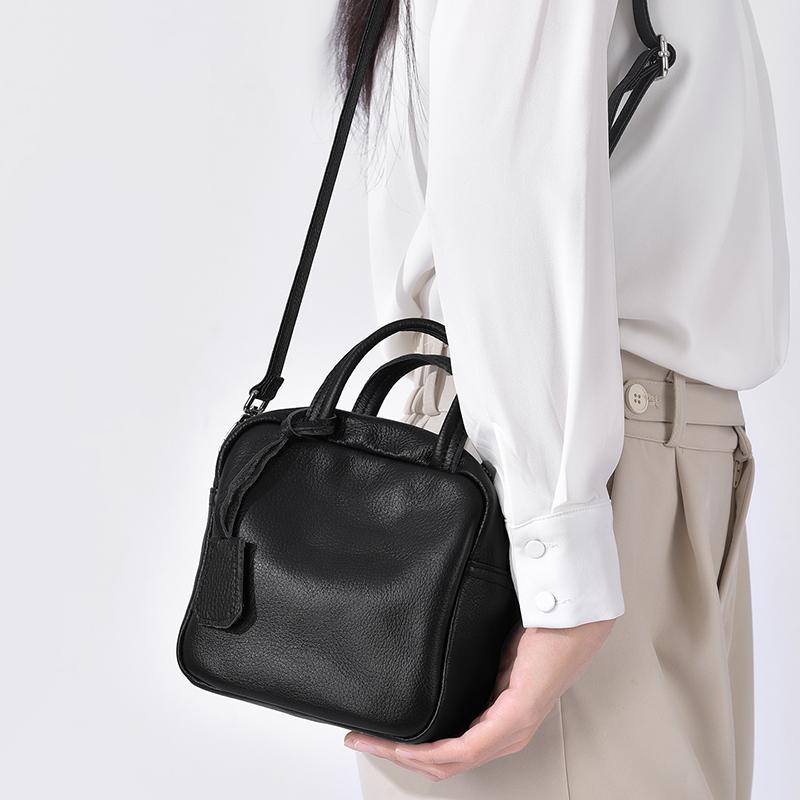 Hochwertige Vintage Leder Umhängetasche für Damen, Neue Echte Rindsleder Hobo Schultertasche, Große Kapazität Arbeit Reise Tote