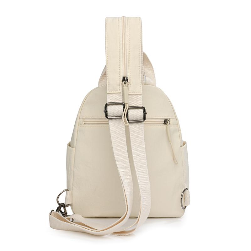 Unifarbener wasserabweisender Rucksack Multifunktionale Brusttasche Umhängetasche