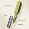 Cleaning Brush with Built-in Knife Edge Sharpener Safety Handle Double-Sided Design Cutlery Brush Sharp Blade Cleaning Tool