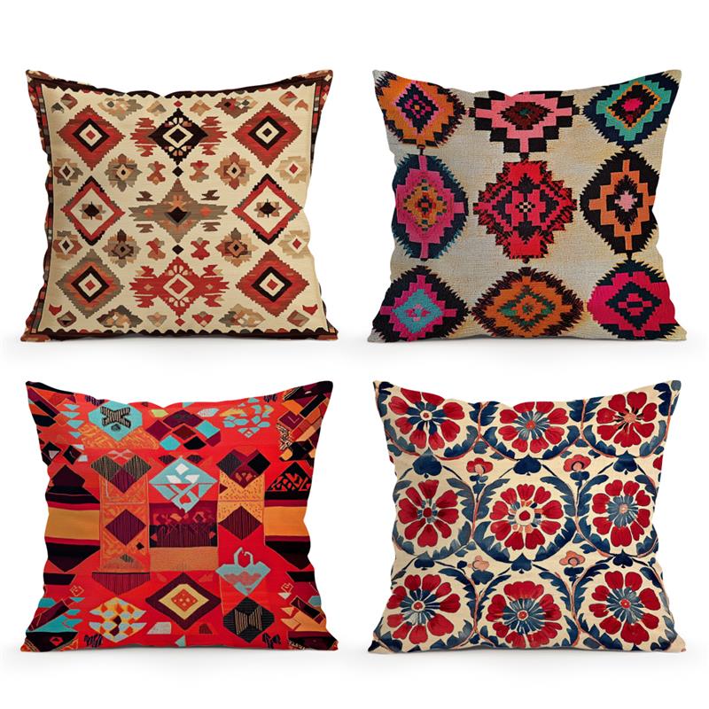 African Tribal Pattern Decorative Sofa Cushion Cover Pillow Pillowcase Throw Pillows Home Decor Pillowcover 45x45cm