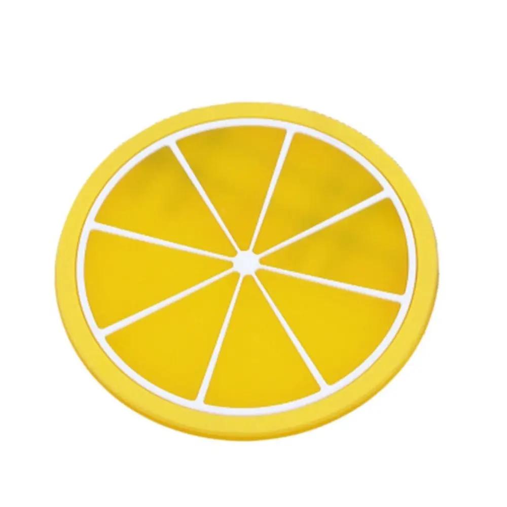 

Placement Silicone Fruit Shape Cup Coaster Round Anti -hot Cup Mat Non -slip Cup Insulation Pad Office