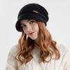Short Brim Beanies Fleece Lined Ear Protection Fashion Knitted Hat  Autumn Winter