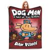 Throw Blanket Dog Man Dogman And Friend Micro Fleece Blanket Four Sizes Cartoon Portable Suitable For Sofa AntiPilling Blanket
